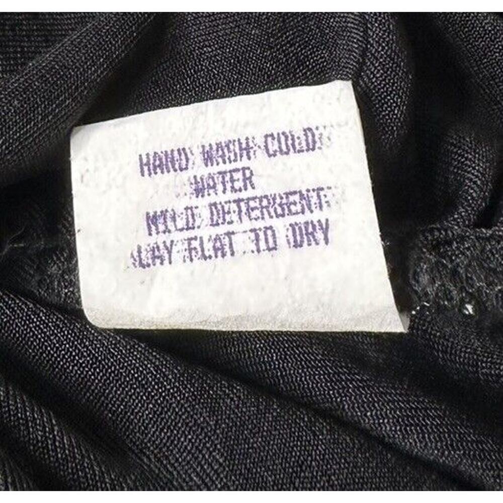 Vtg Y2K Charlotte Russe Black Silver Asymmetrical Hem Prom Party Halter Dress L - Picture 10 of 11